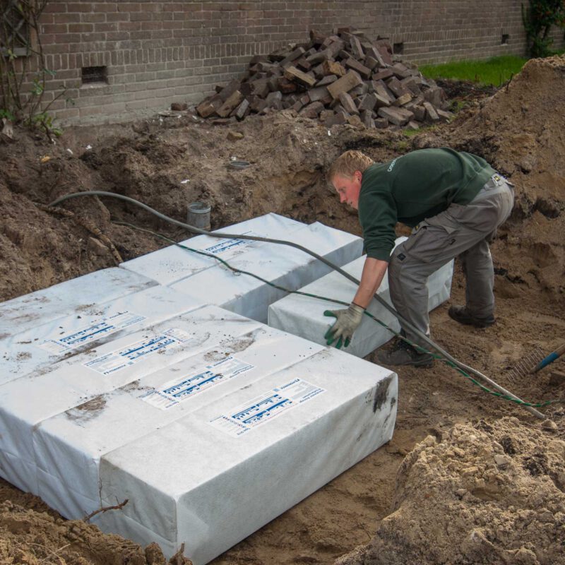 Hydroblob wordt aangelegd voor opvang extreme neerslag Amsterdam Weerproof