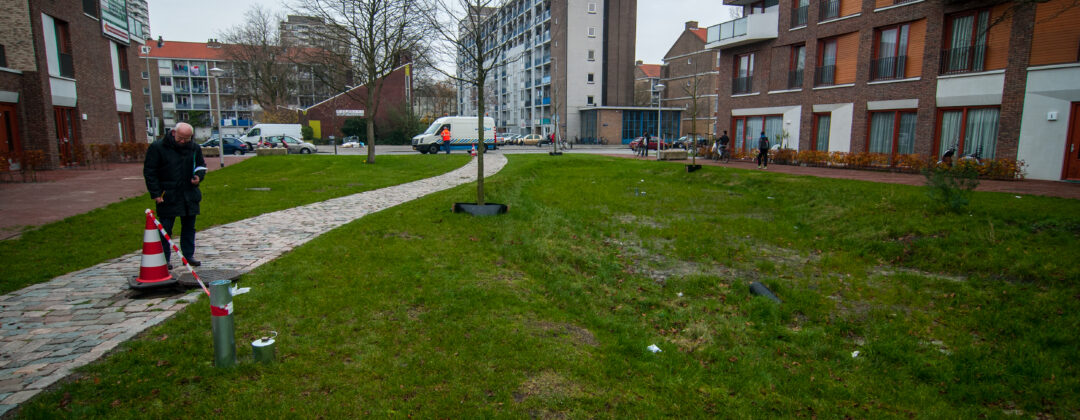 Wadi in groene strook bij de Overtoom Amsterdam Weerproof