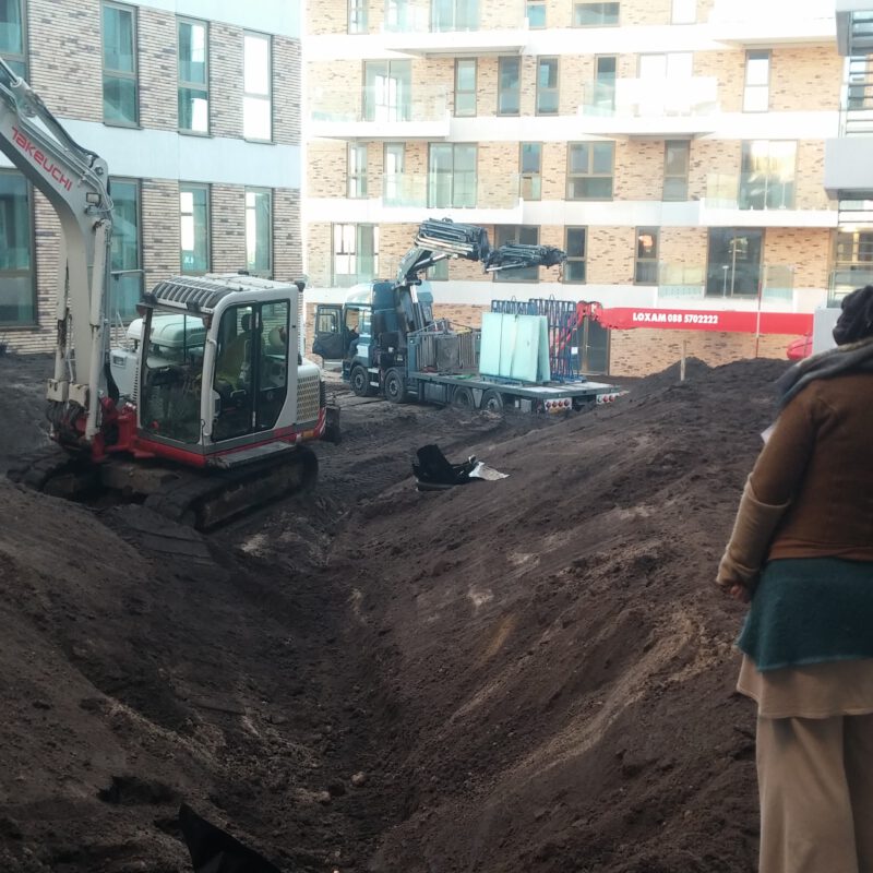 Aanleg binnentuin Blok 54 IJburg Amsterdam Weerproof