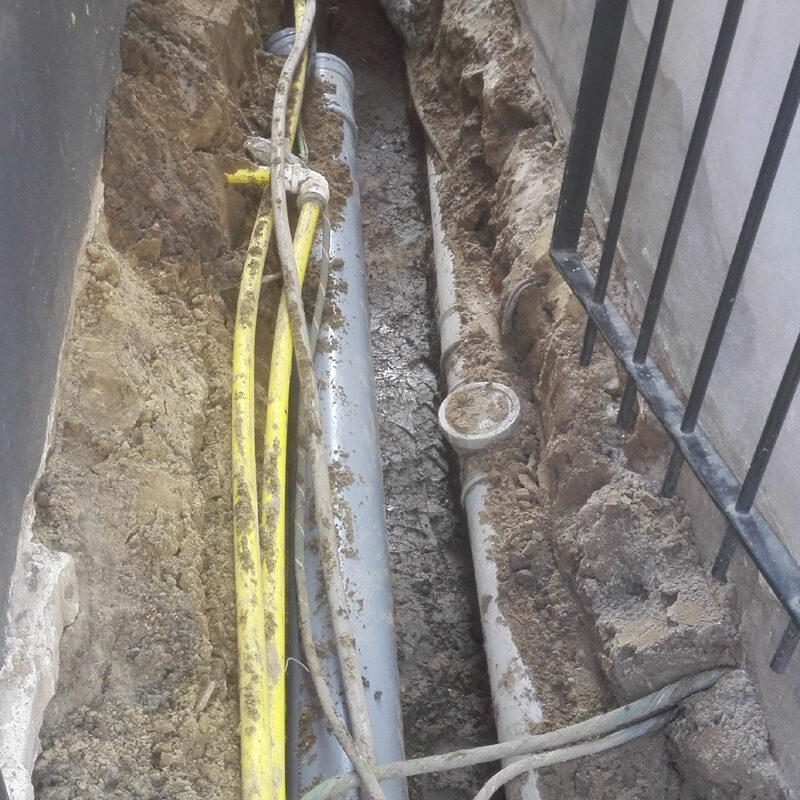 Aanleg BloemDwars pijpen en bedrading Amsterdam Weerproof