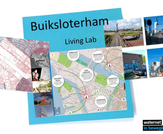 Poster voor Buiksloterham living lab Amsterdam Weerproof