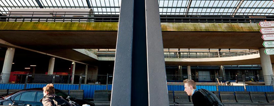 Regenwater afvoer bij overkapping Amsterdam Centraal Amsterdam Weerproof