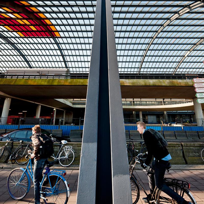 Regenwater afvoer bij overkapping Amsterdam Centraal Amsterdam Weerproof