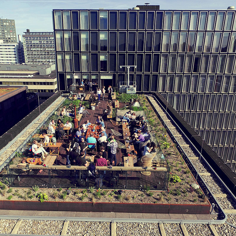 Dakterras Hotel Casa Amsterdam Weerproof