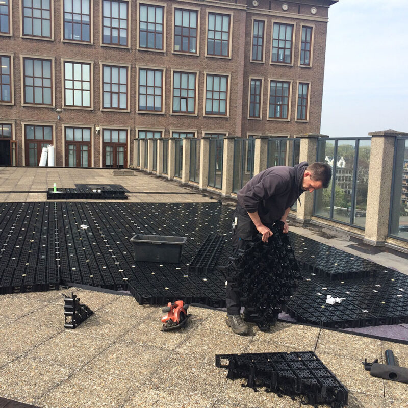 Aanleg Daklab Hogeschool van Amsterdam Amsterdam Weerproof