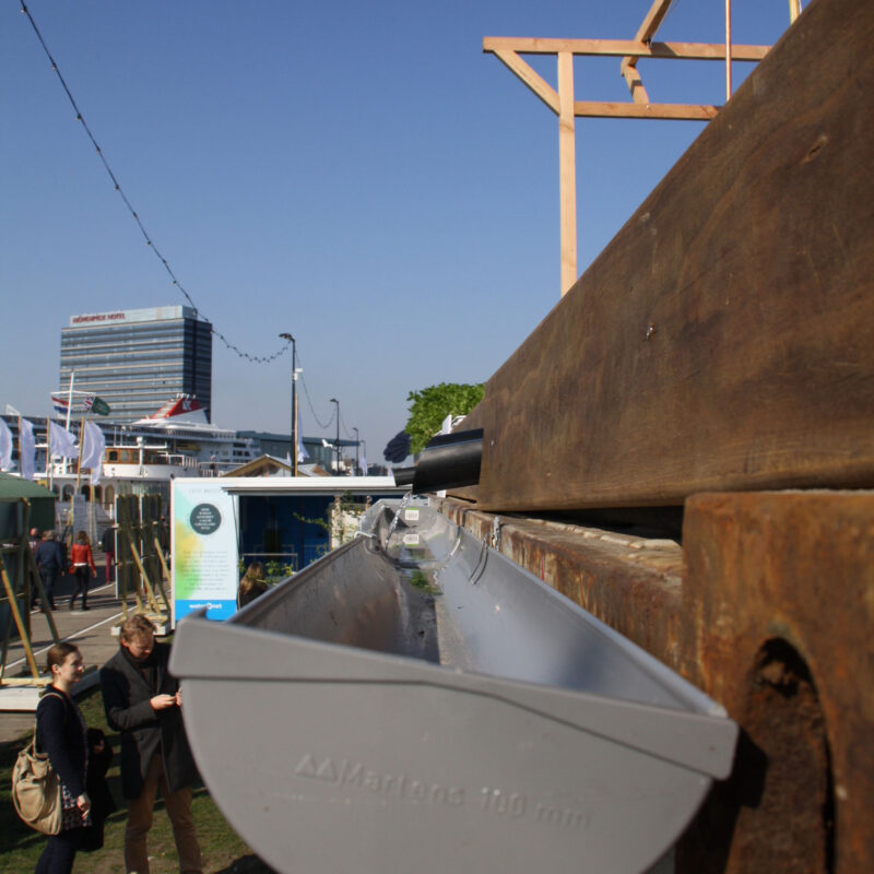Dakgoot op Fabcity Amsterdam Weerproof