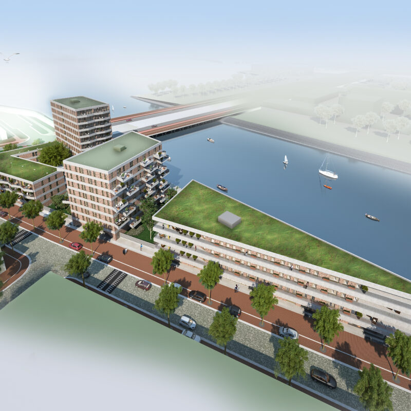 Groen dak Blok 54 IJburg Amsterdam Weerproof