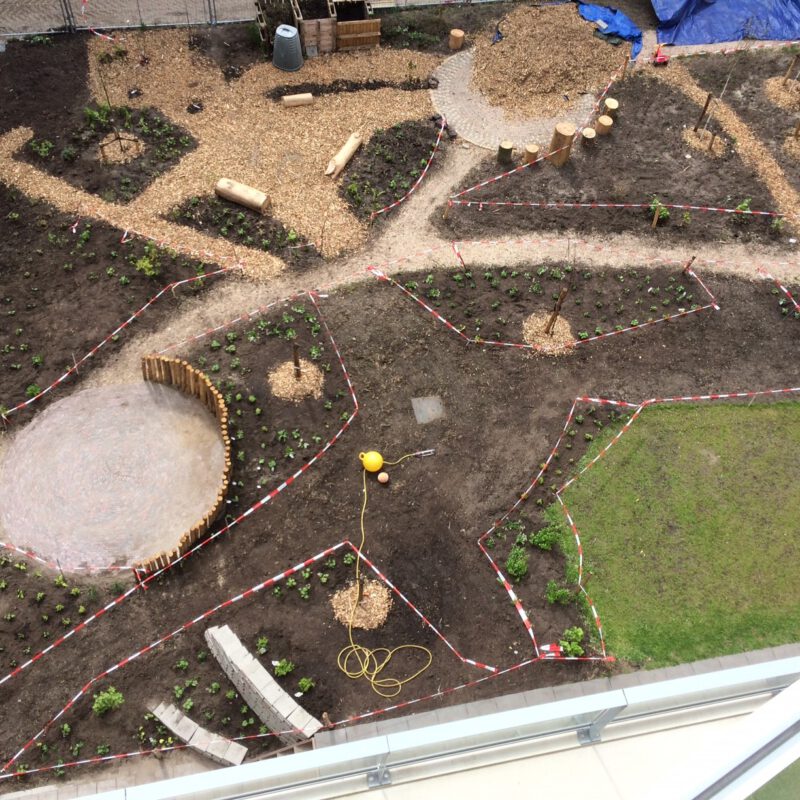 Binnentuin woon werkgebouw Nautilus Amsterdam Weerproof