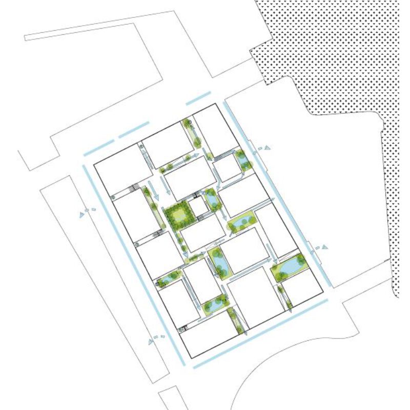 Kaart groen Centrumeiland Amsterdam Weerproof