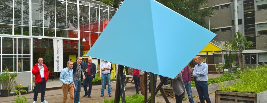 Slimme regenton de Diamant Amsterdam Weerproof