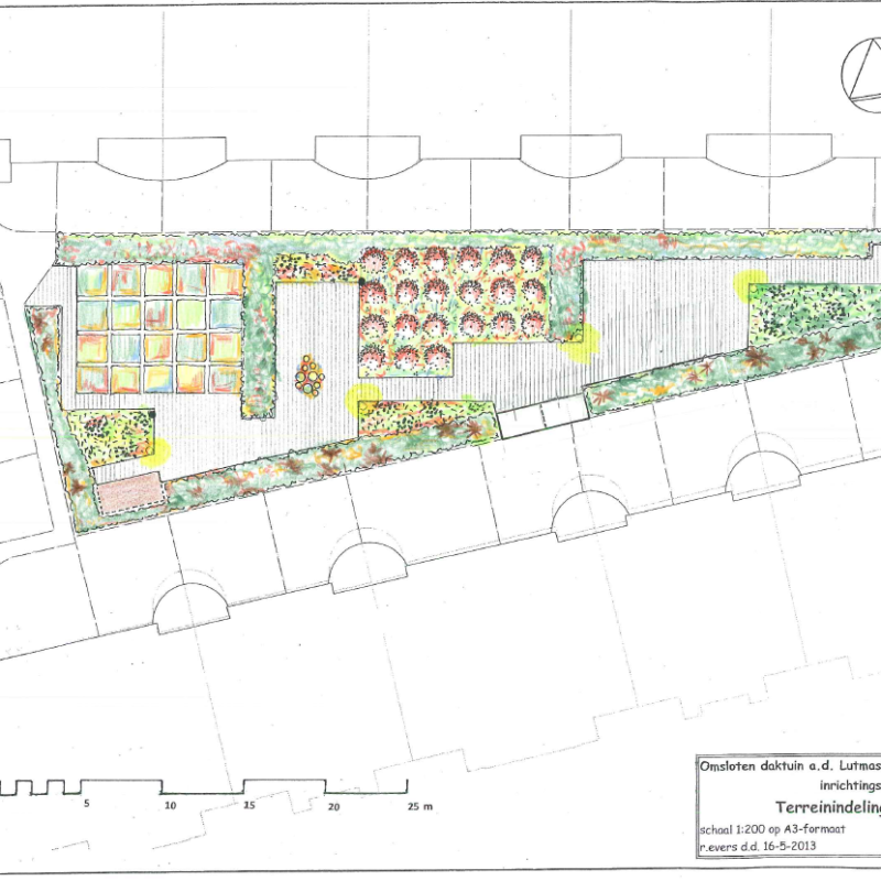 Kaart daktuin Huis van de Wijk Amsterdam Weerproof