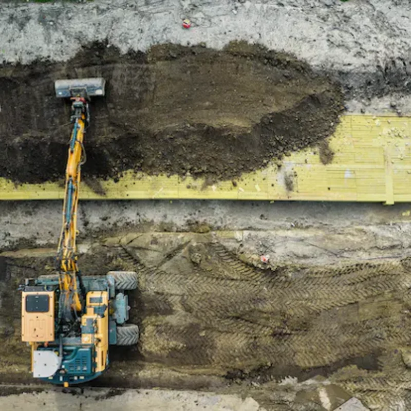 Werkzaamheden aan Rockflow waterberging onder sportveld in Tuindorp Oostzaan Amsterdam Weerproof
