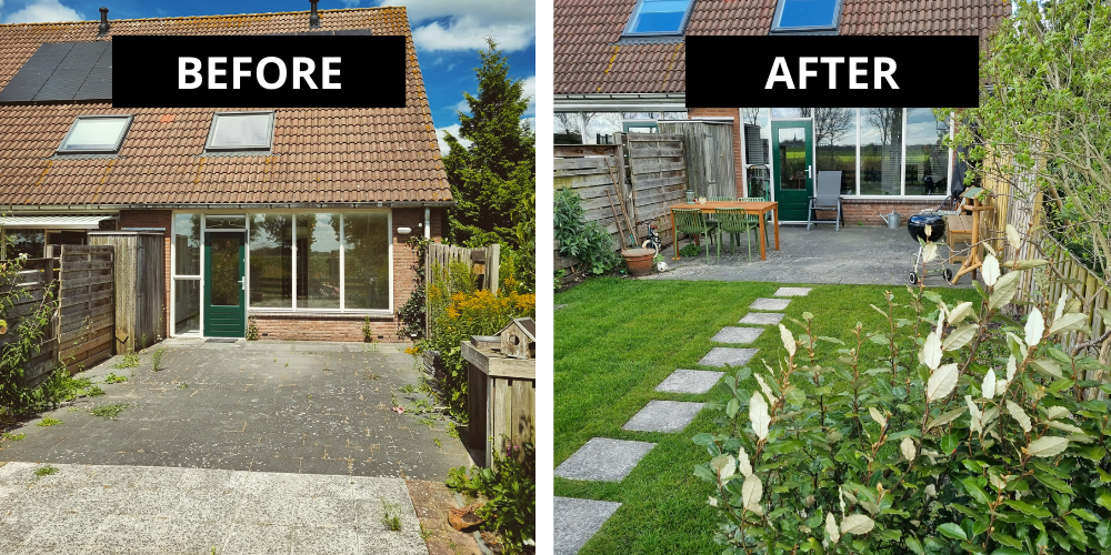 Before after tegelservice