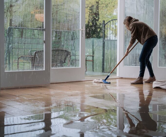 Heftige regenval amsterdam